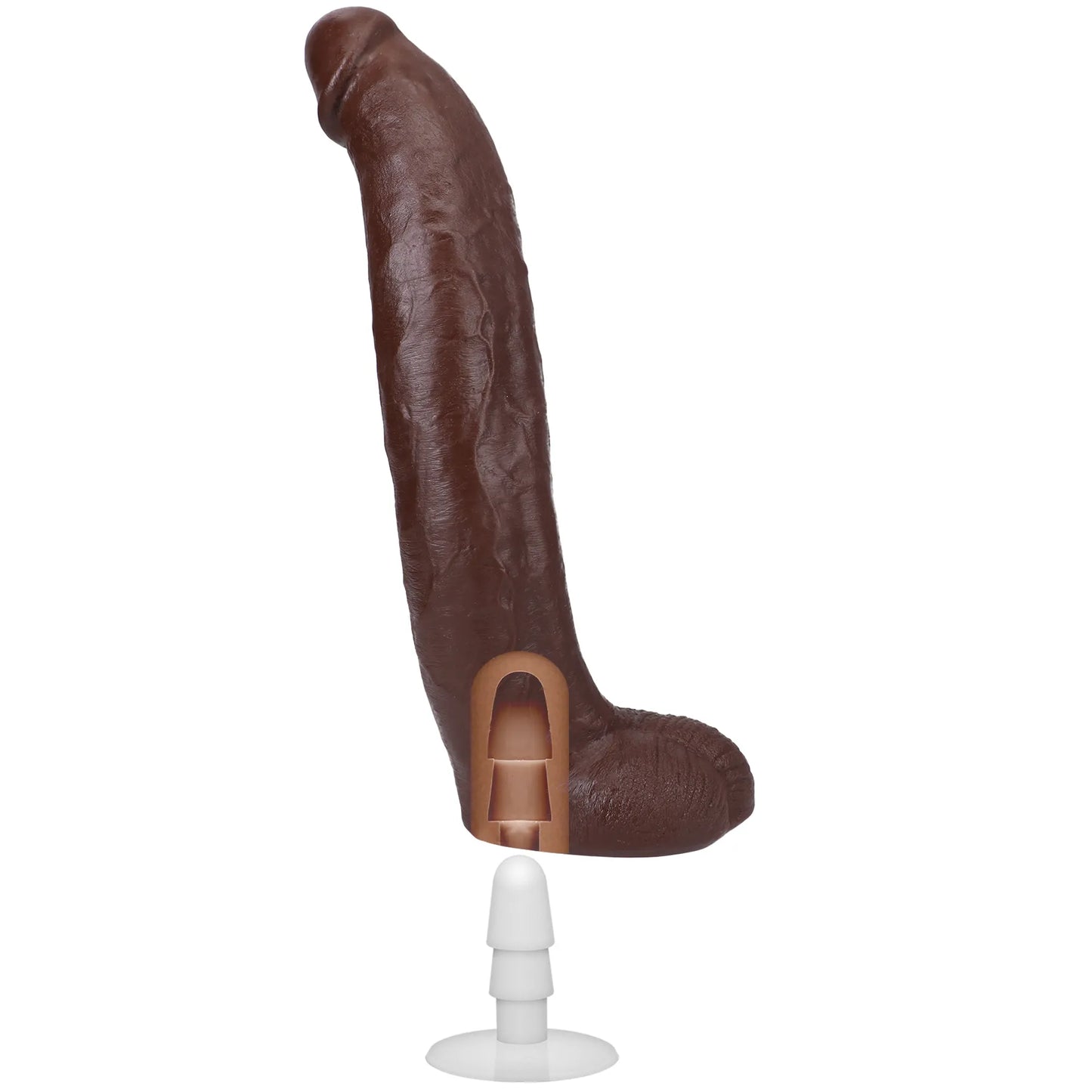 Signature Cocks Brickzilla (Chocolate) – 13 Inch Ultraskyn Cock With Suction Cup