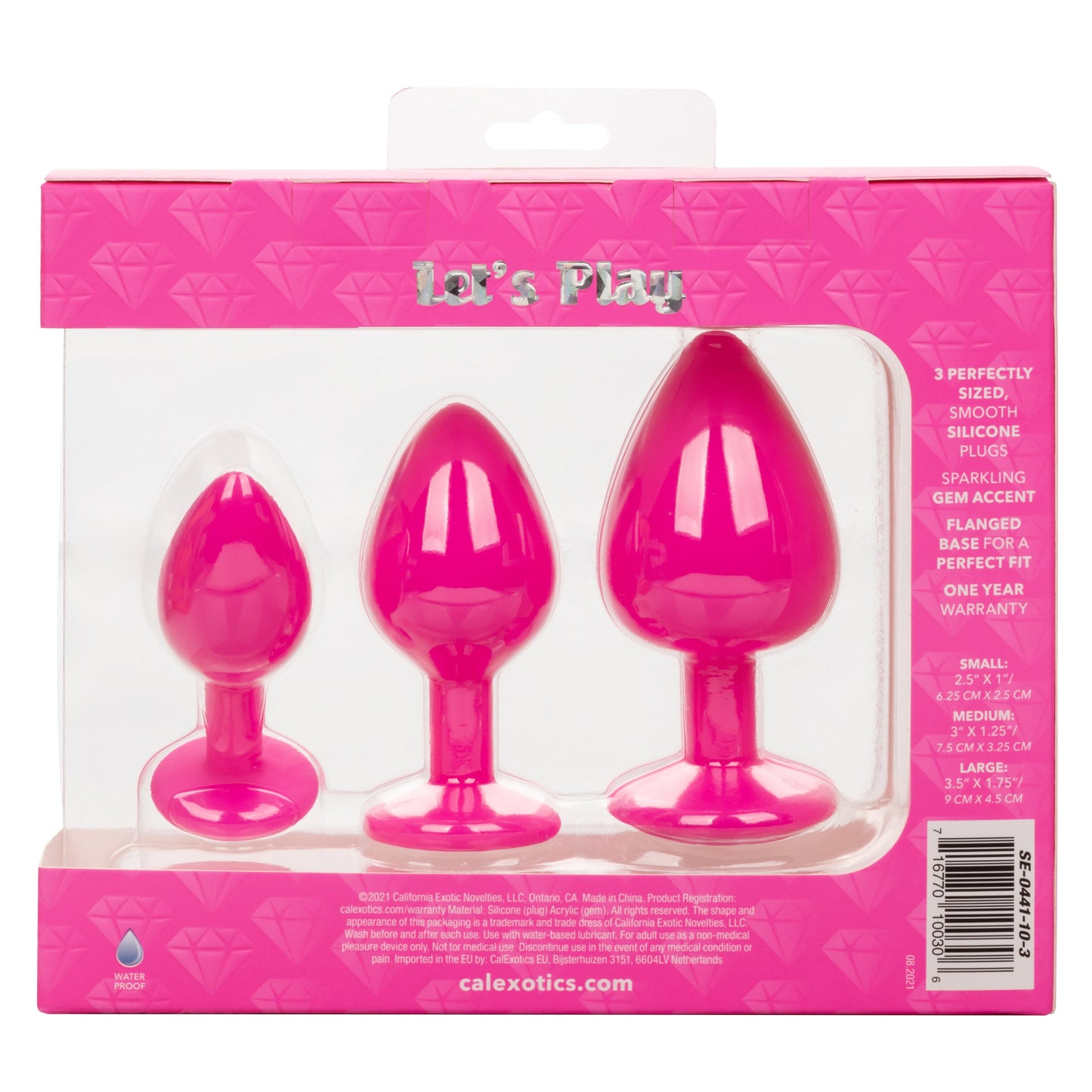 Cheeky Gems – Anal Training Kit with Three Graduated Anal Plugs