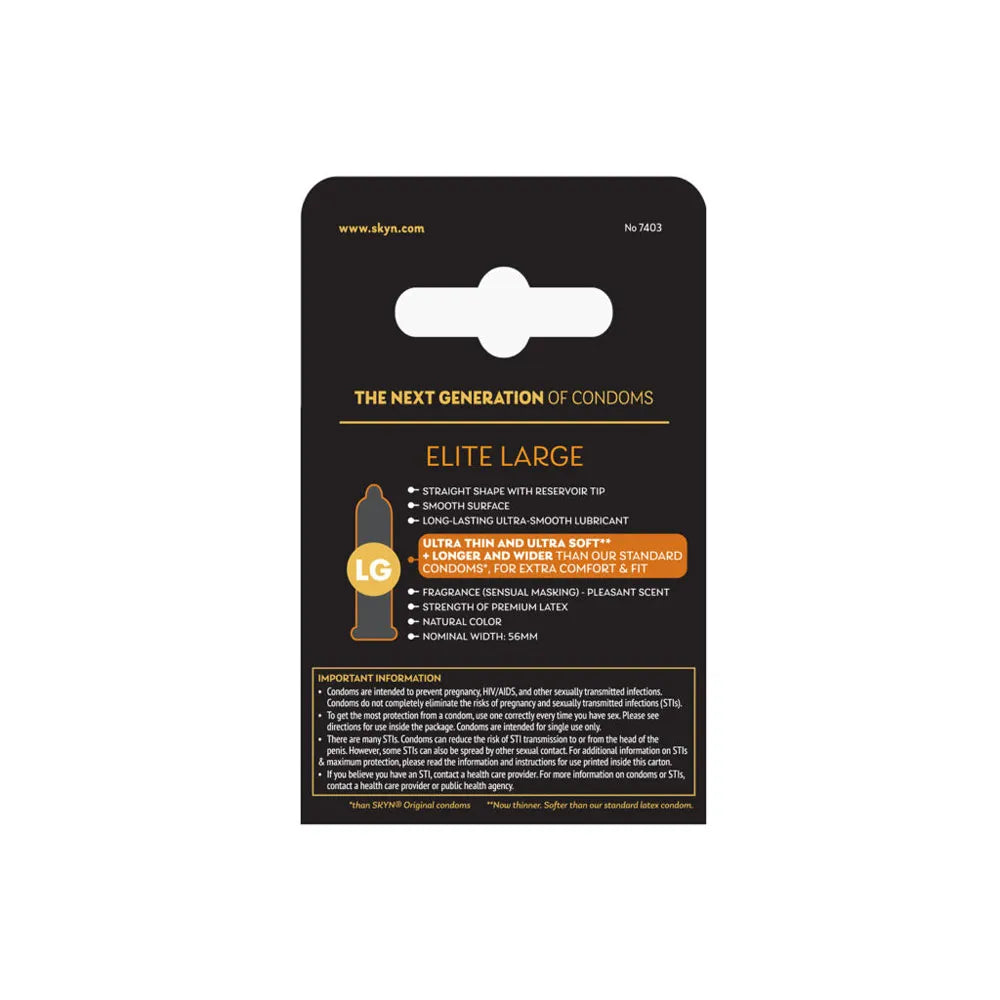 LifeStyles Skyn Large – 3 Pack Premium Polyisoprene Condoms