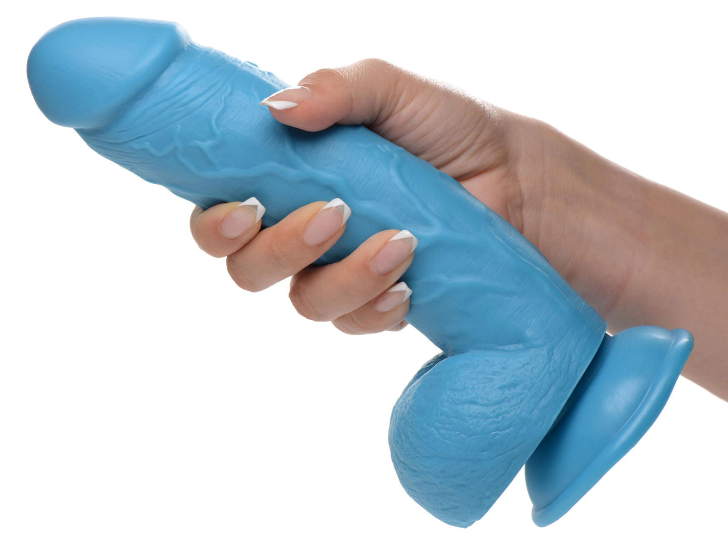 Pop Pecker 8.25 Inch Realistic Dildo With Suction Base Light