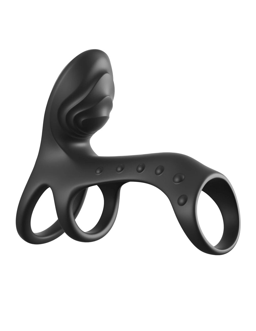 Fantasy C-Ringz Ultimate Couples Cage Pro (Black) – Dual-Motor Cock Ring