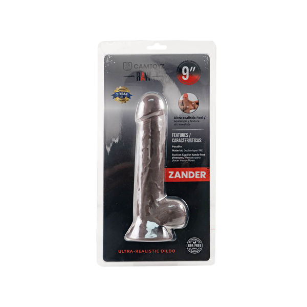 Raw Dildo Ultra Realistic Zander (Brown) – 9" Dildo