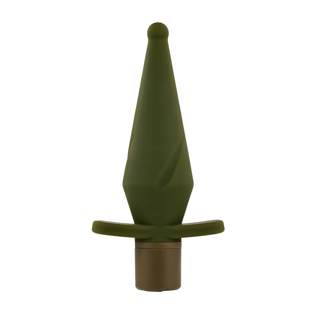 The Private (Green) – 5" Vibrating Butt Plug with 10 Speeds and Patterns