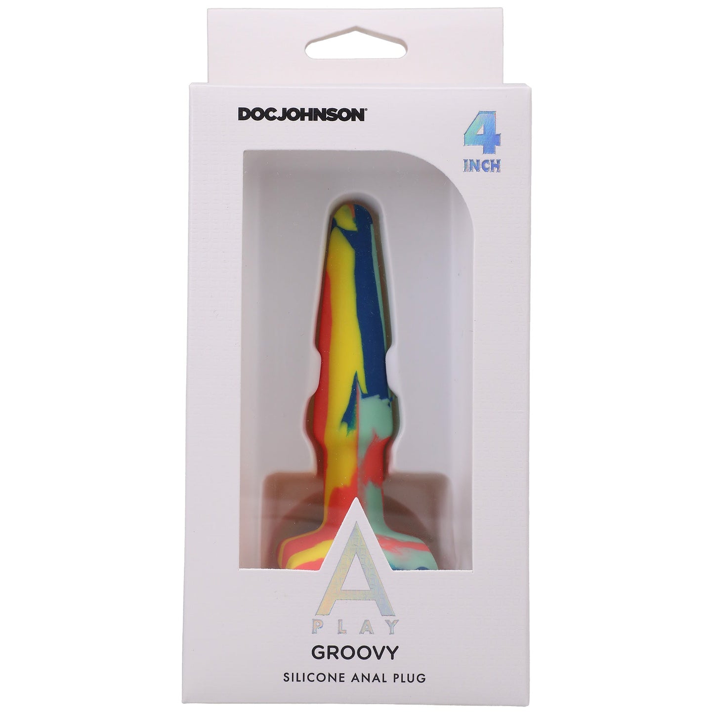 Groovy Silicone Anal Plug 4 Inch Sunrise