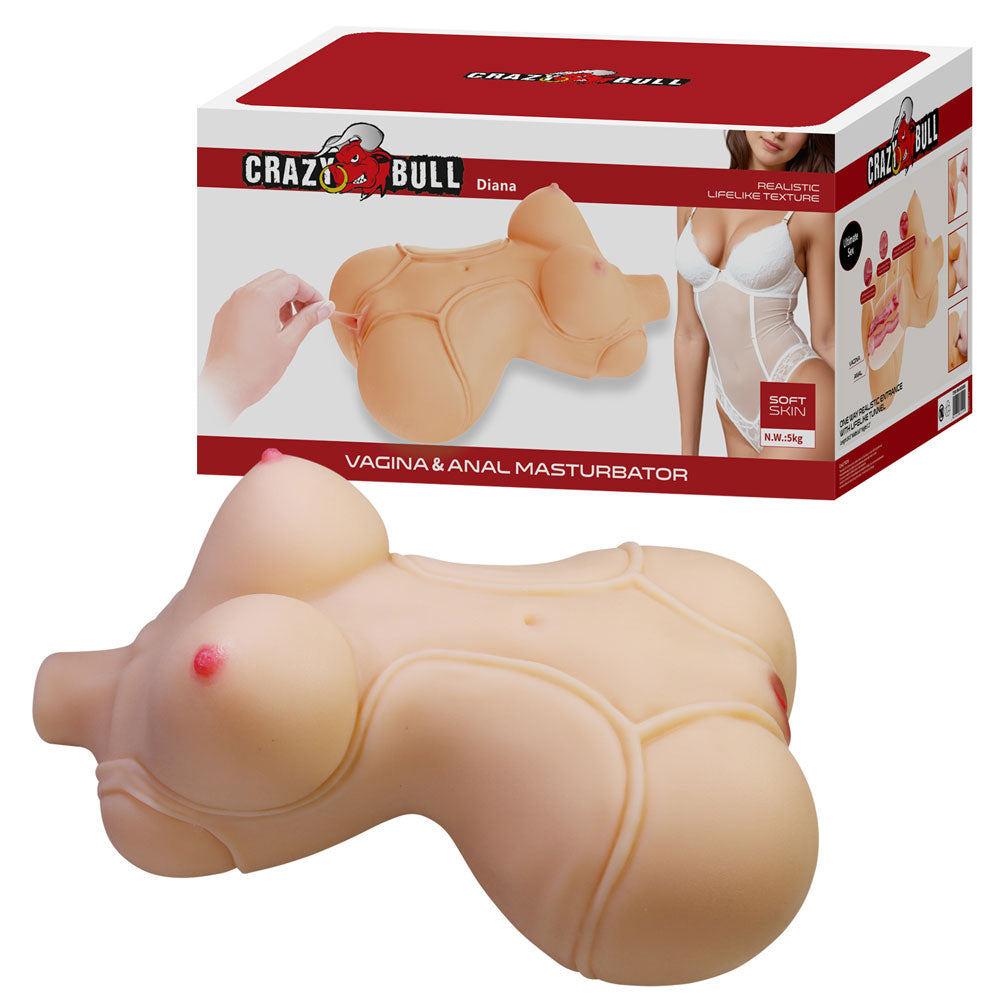 Diana – Realistic Vagina and Anal Masturbator with Weighted Core