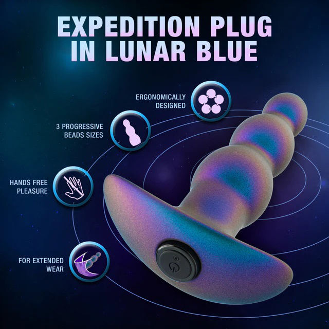 Anal Adventures Matrix Expedition Plug (Lunar Blue) – Beginner-Friendly Anal Trainer