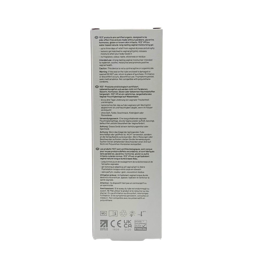 YES Vaginal Moisturizing Gel 100ml – Water-Based Natural Vaginal Moisturizer