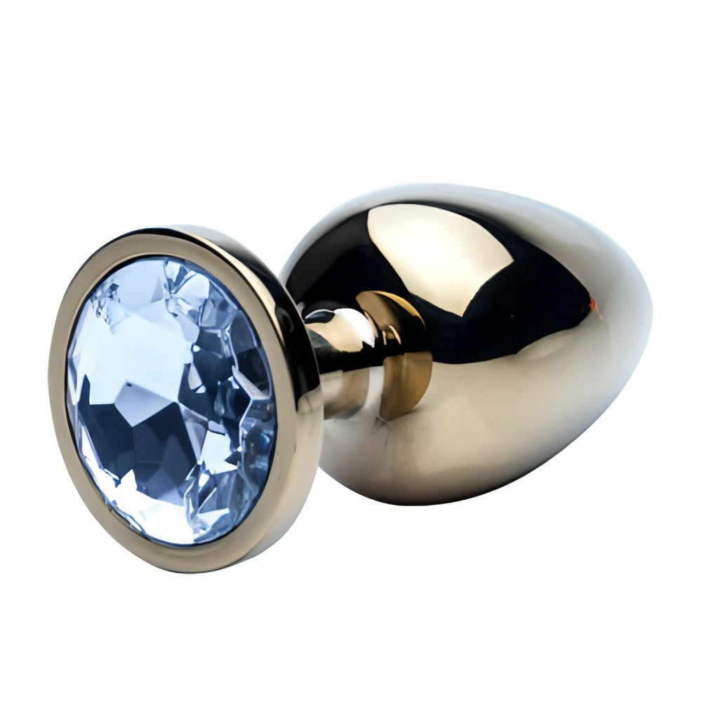 Precious Metals Gold (Gold) Large Jewelled Butt Plug – Luxury Butt Plug