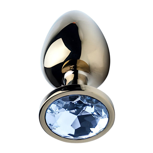 Precious Metals Gold (Gold) Large Jewelled Butt Plug – Luxury Butt Plug > Anal Range > Jewel Butt Plugs
