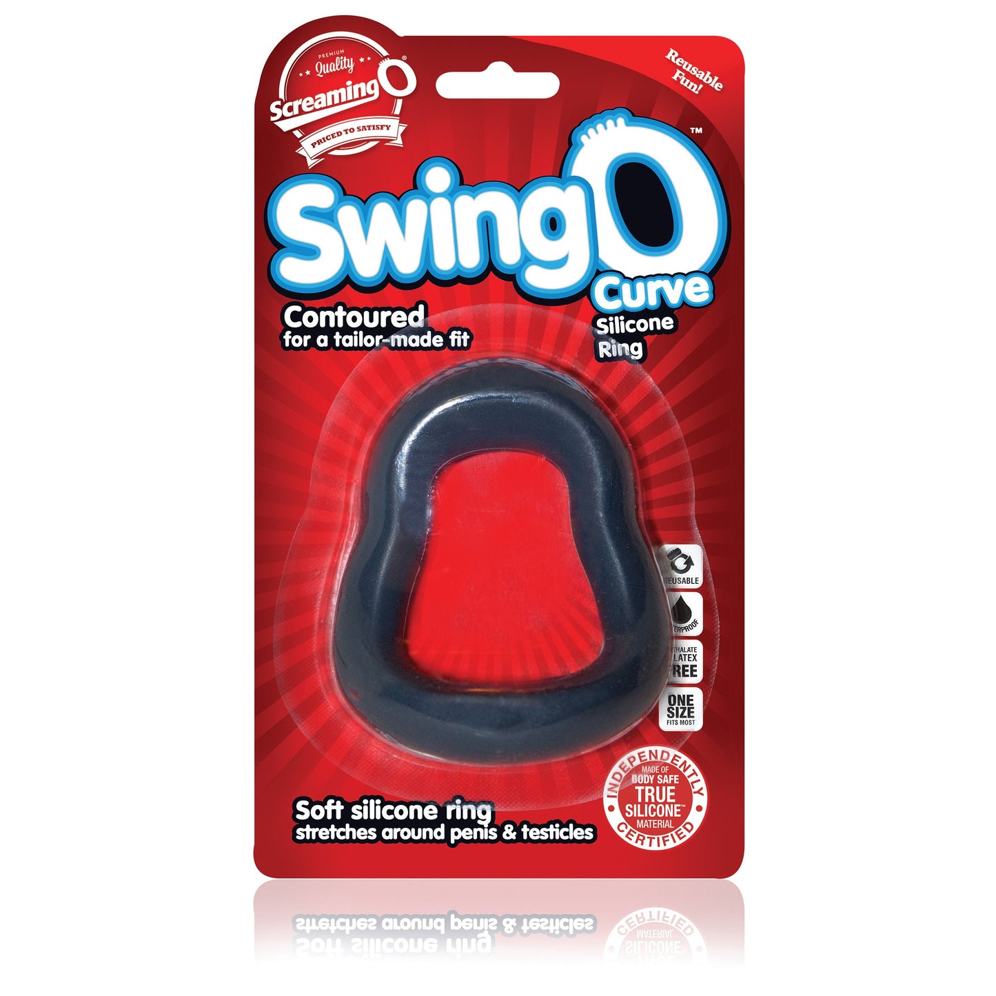 Swingo Curve (Grey) – Versatile Reversible Cock Ring