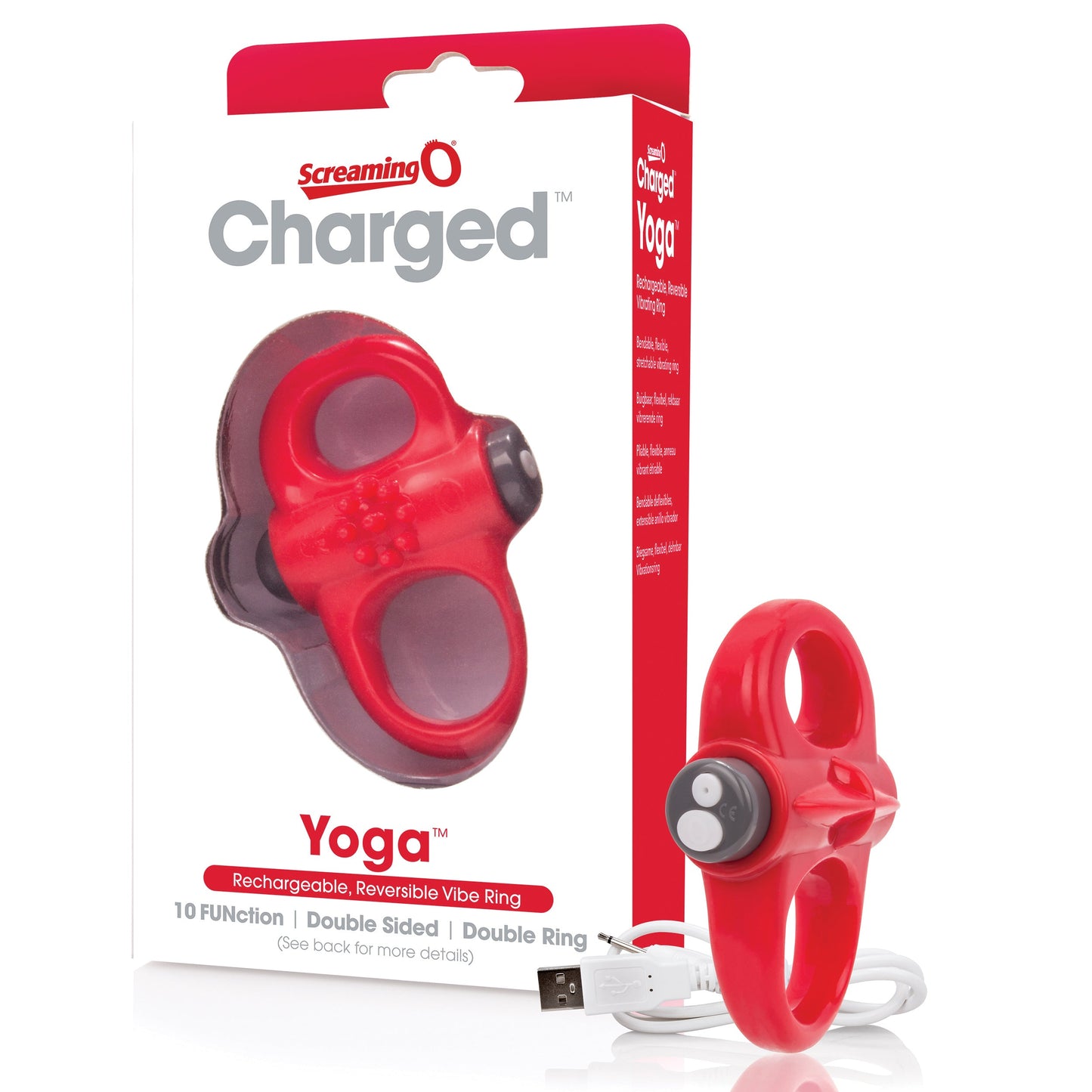Screaming O Yoga Rechargeable Reversible Dual Loop Vibrating Cock Ring