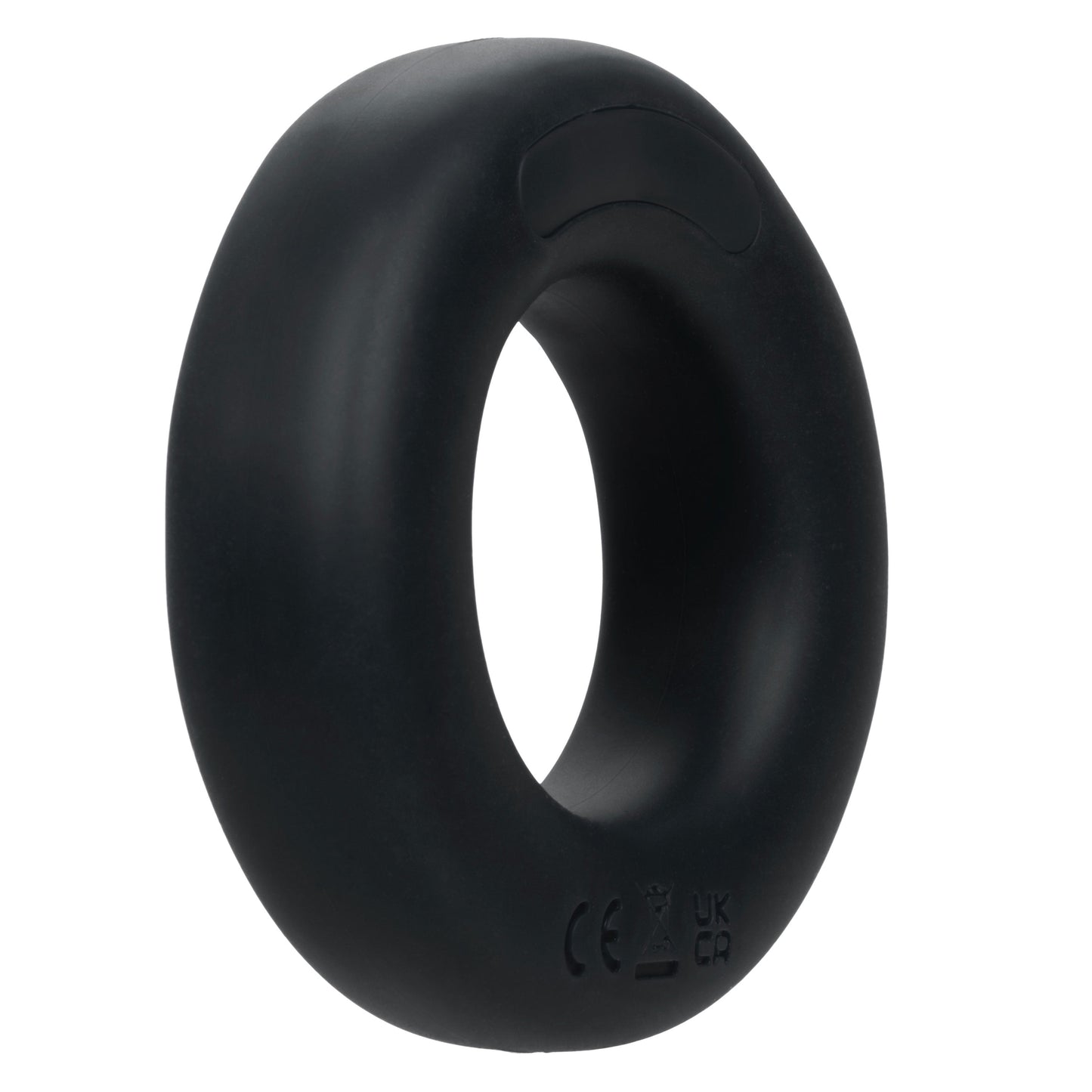Link Up Optimum Black Dual-Density Silicone Vibrating Enhancer and Ultra-Soft Textured Support Ring