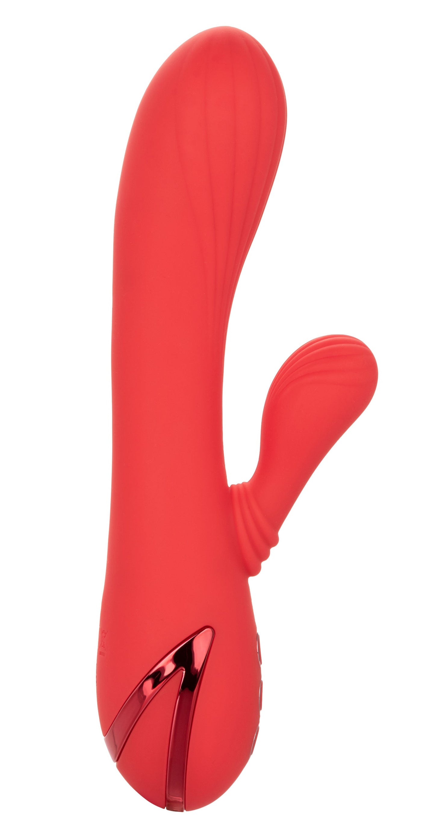 California Dreaming Palisades Passion Red Silicone Heated Massager with Swinging Teaser and Triple Motor Vibrations