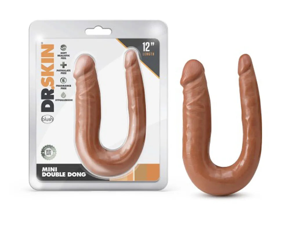 Dr. Skin Mini Double Dong – Soft Flexible Double Penetration Toy