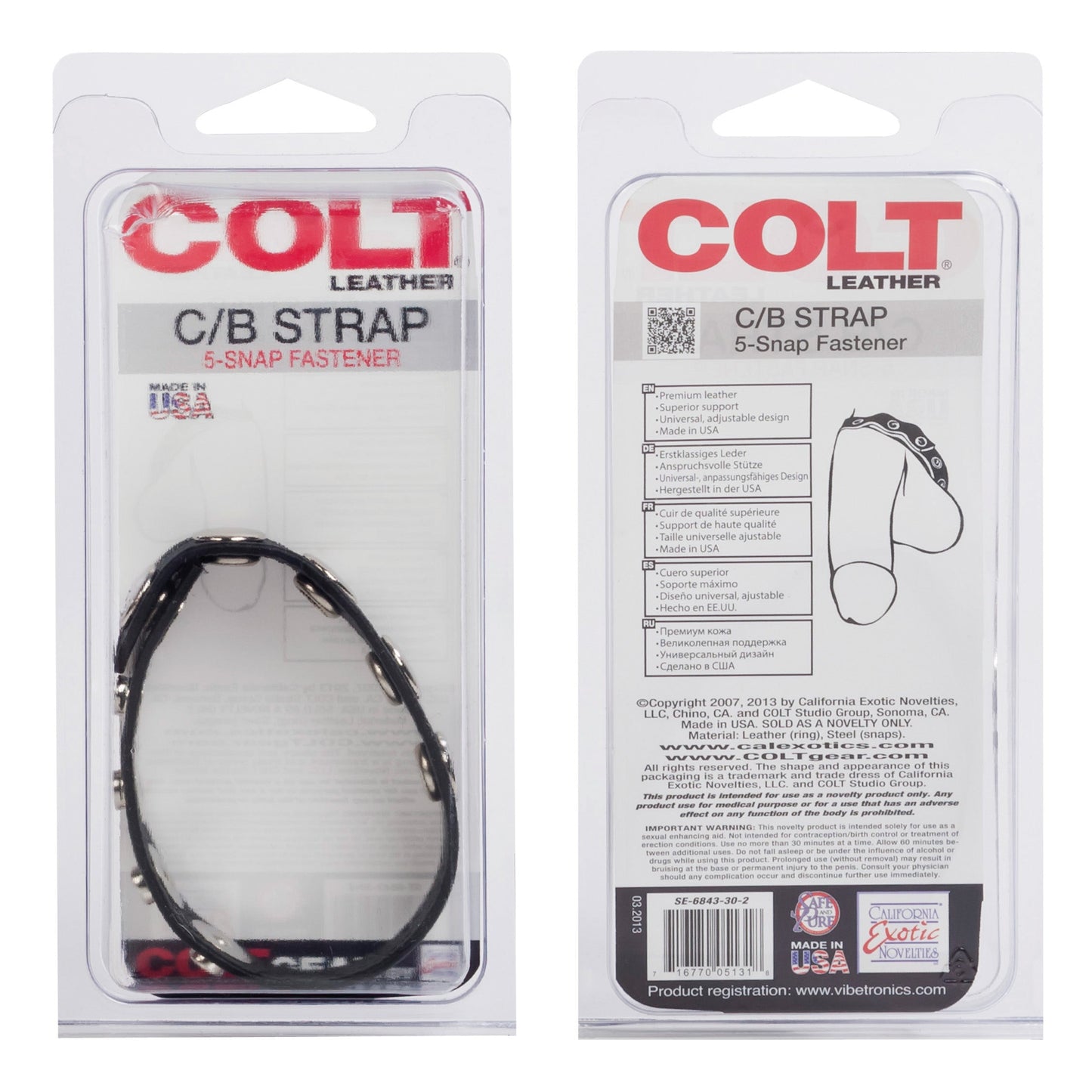 Colt Adjustable 5 Snap Leather Strap – Leather Strap