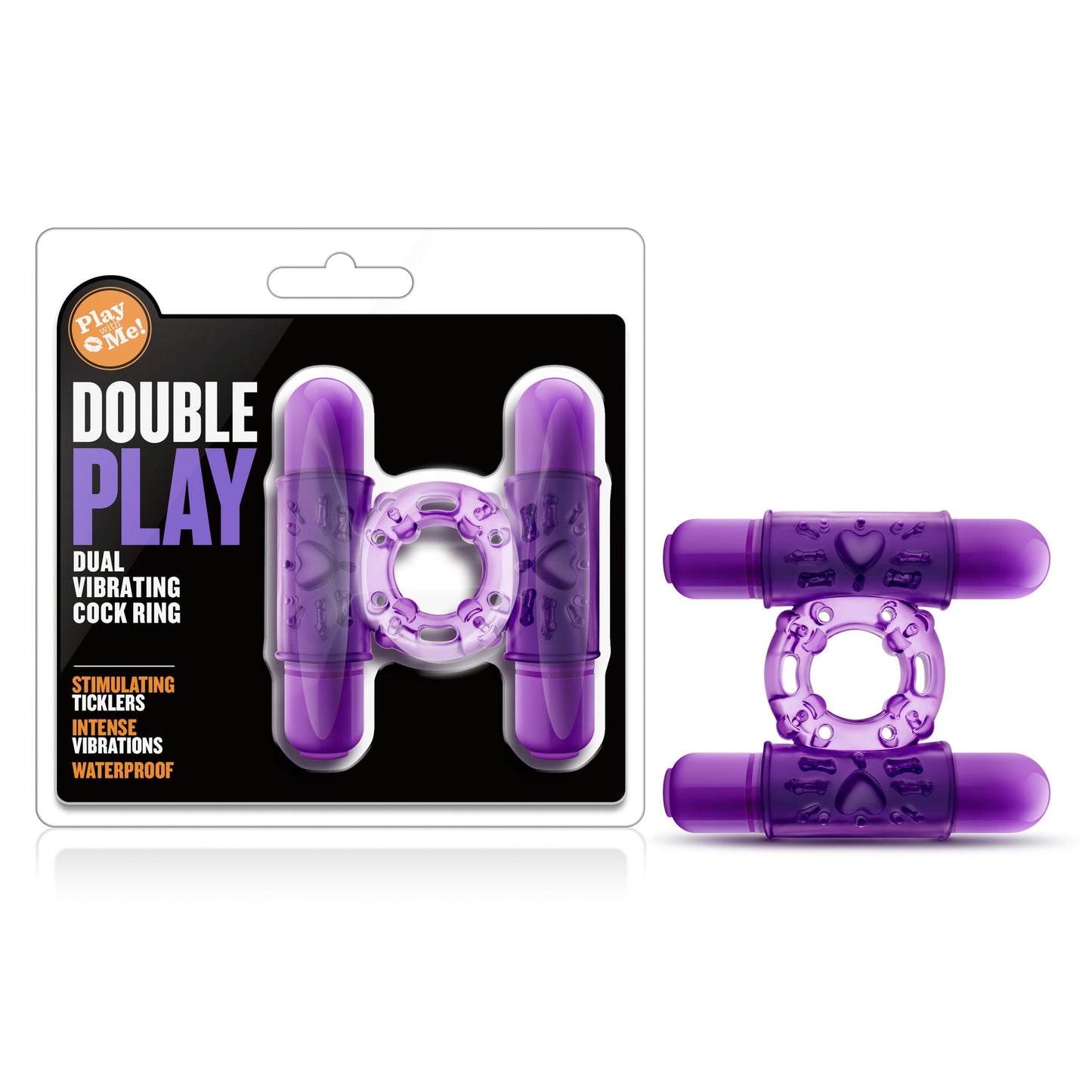 Play With Me Double Play – Dual Vibrating Cock Ring