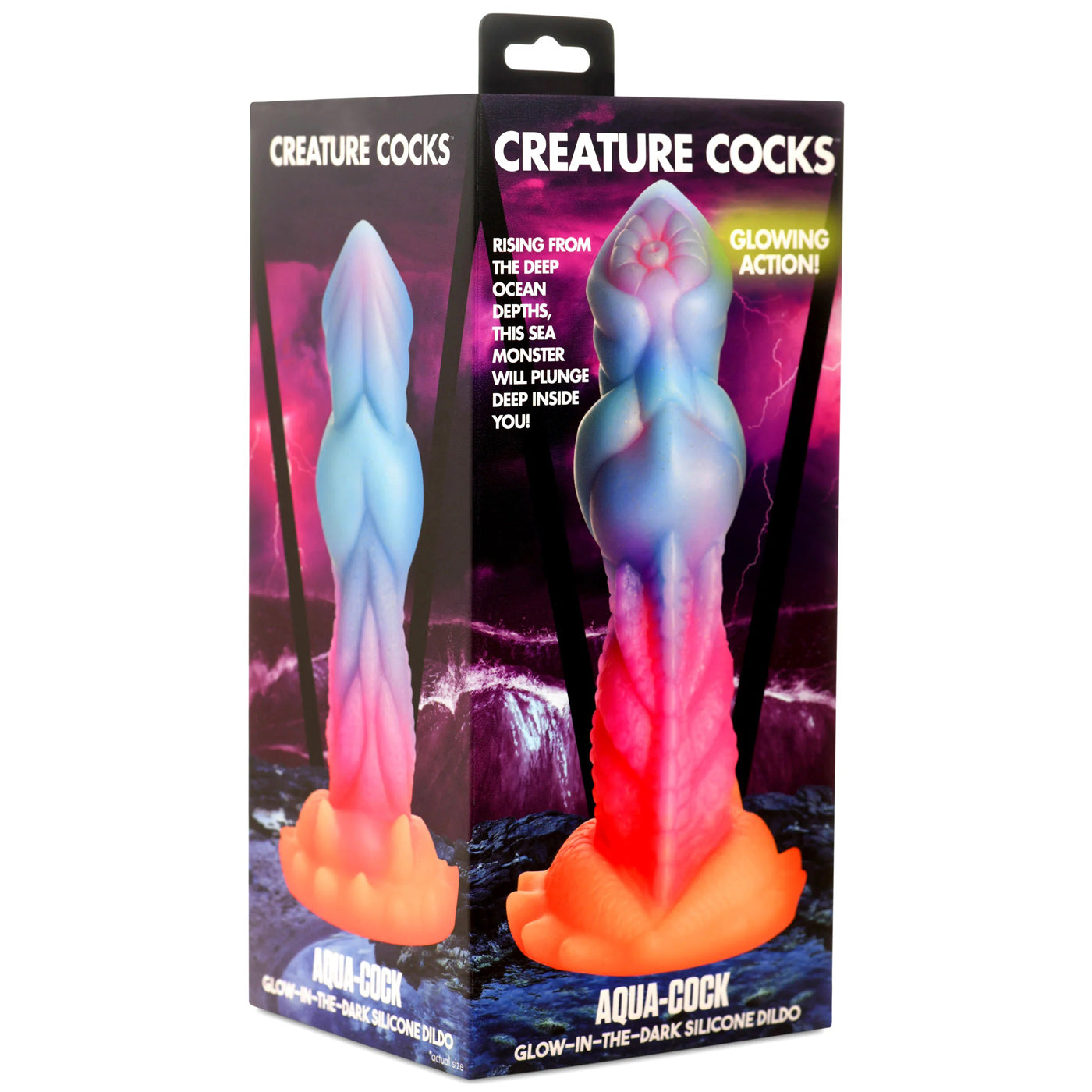 Creature Cocks Aqua-Cock Glow in the Dark – 19.3 cm Fantasy Dildo
