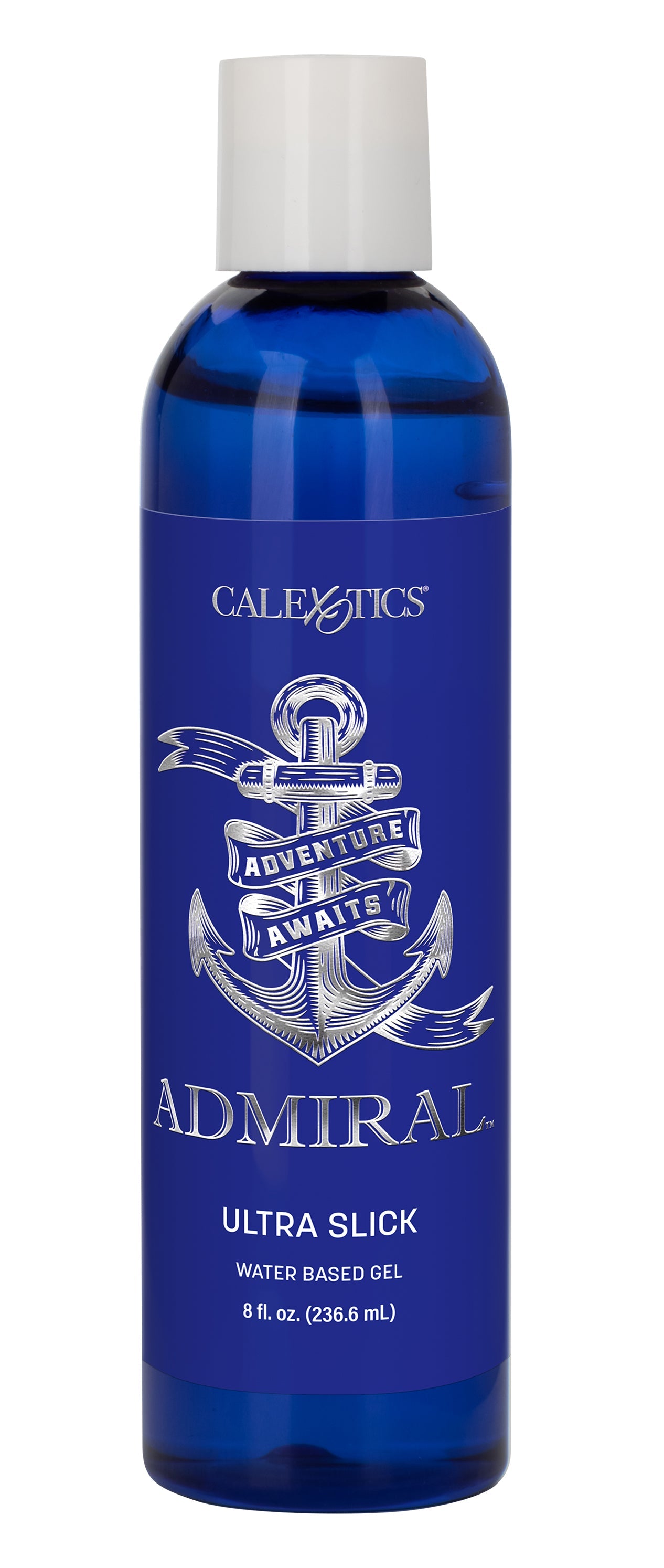 Admiral Ultra Slick Water Based Gel Lubricant 8 Fl Oz Clear