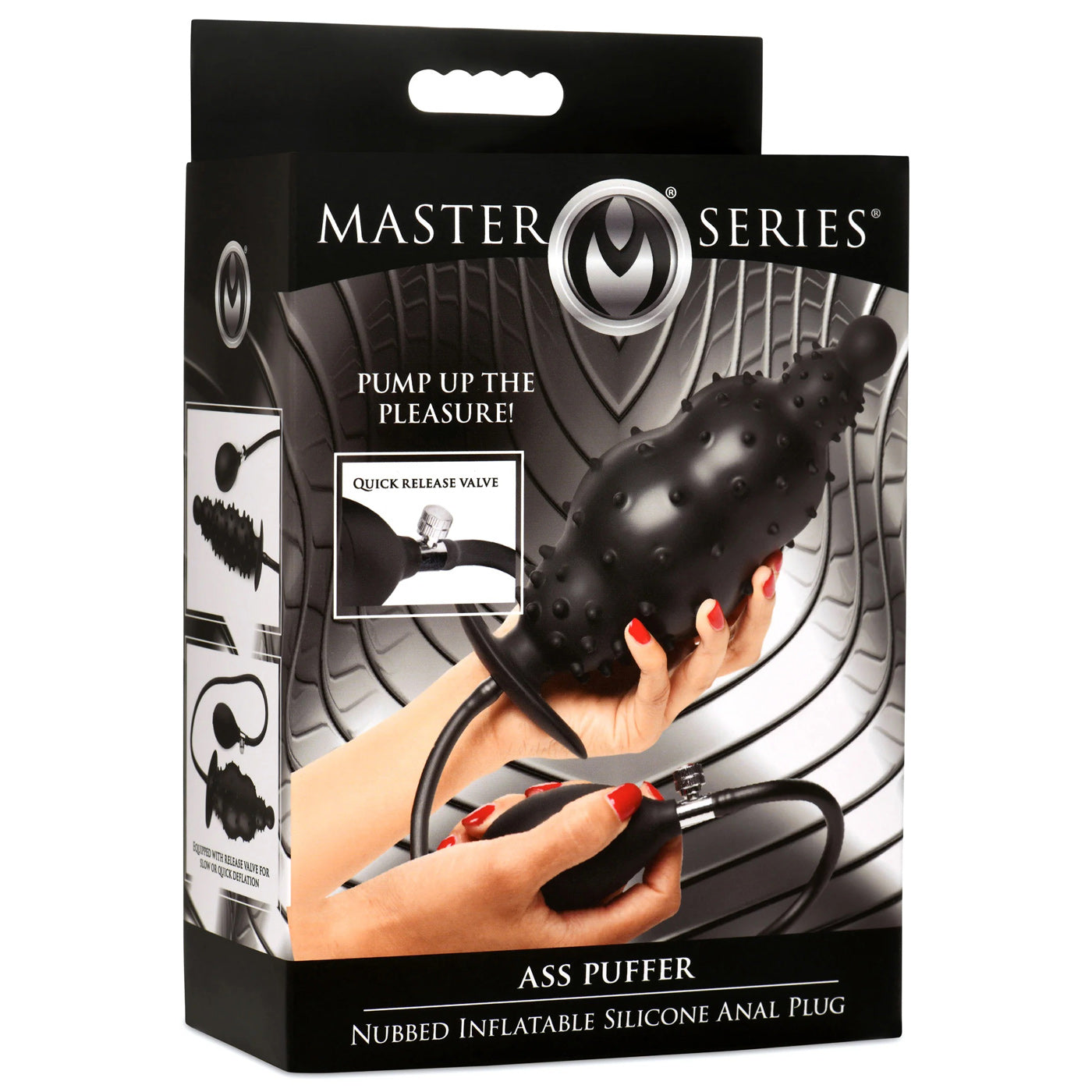 Ass Puffer Nubbed Inflatable Anal Plug