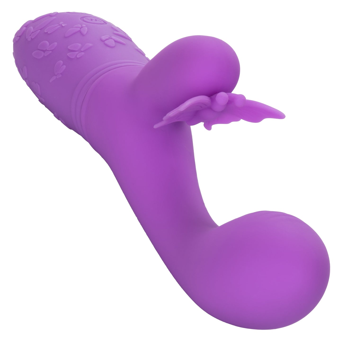 Butterfly Kiss Purple Silicone Vibrator with Motors