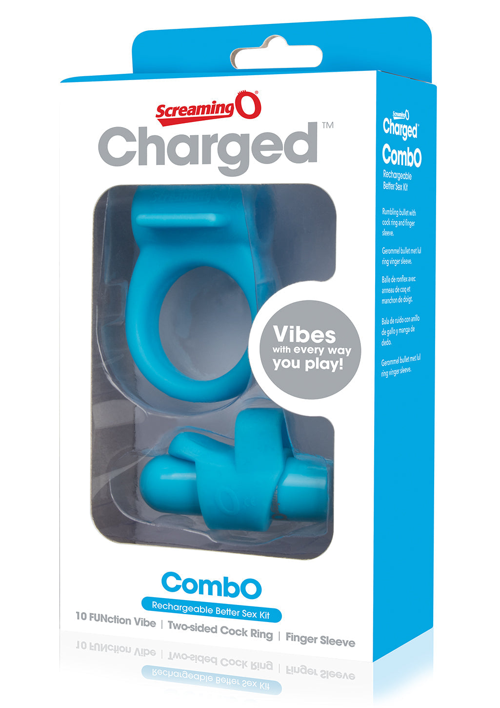Charged Combo Kit 1 – Body-Safe Silicone Cock Ring and Fingertip Sleeve Kit