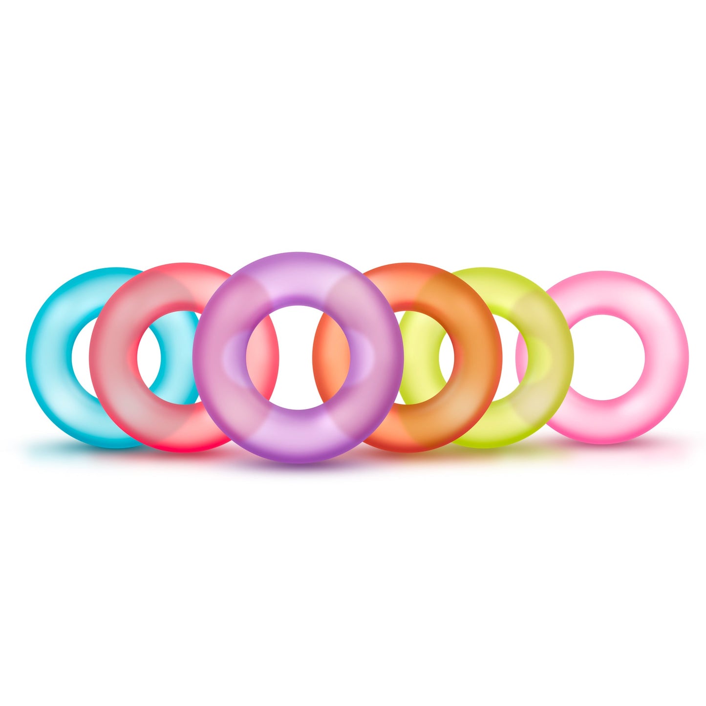 King of the Ring Coloured Cock Rings Set of 6