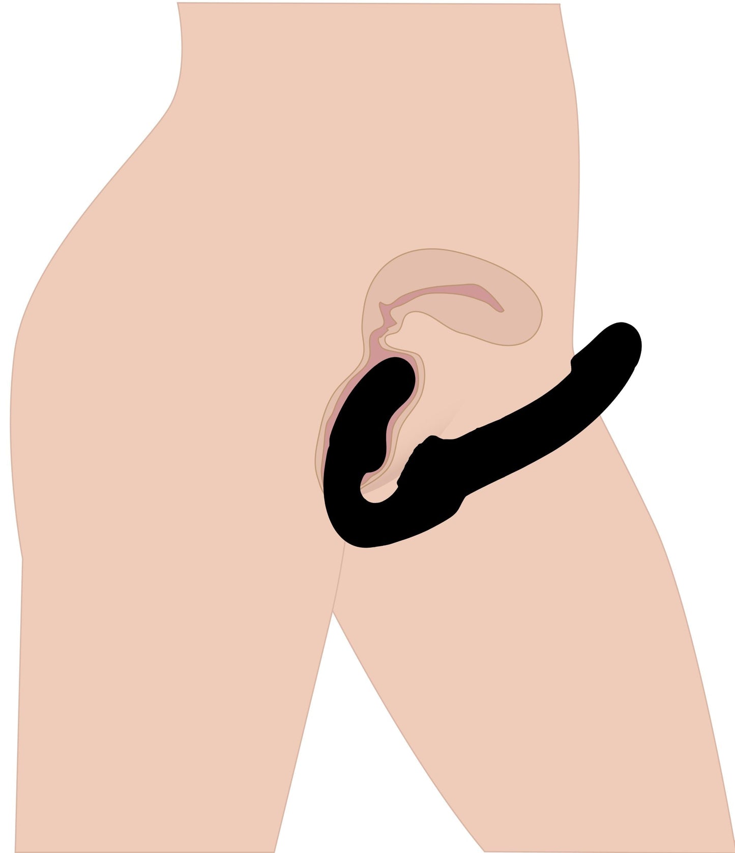 Xr Revolver Strapless Strap On G Spot Dildo Silicone