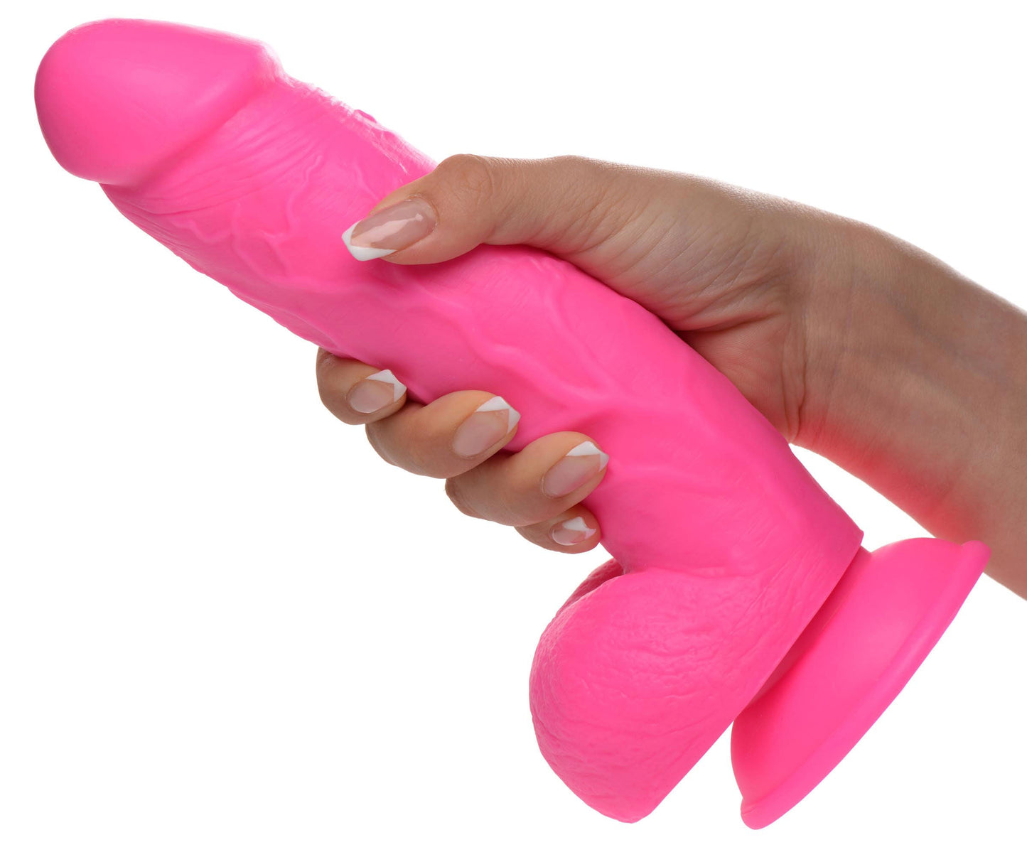 Pop Pecker 8.25 Inch Realistic Dildo With Suction Base Light