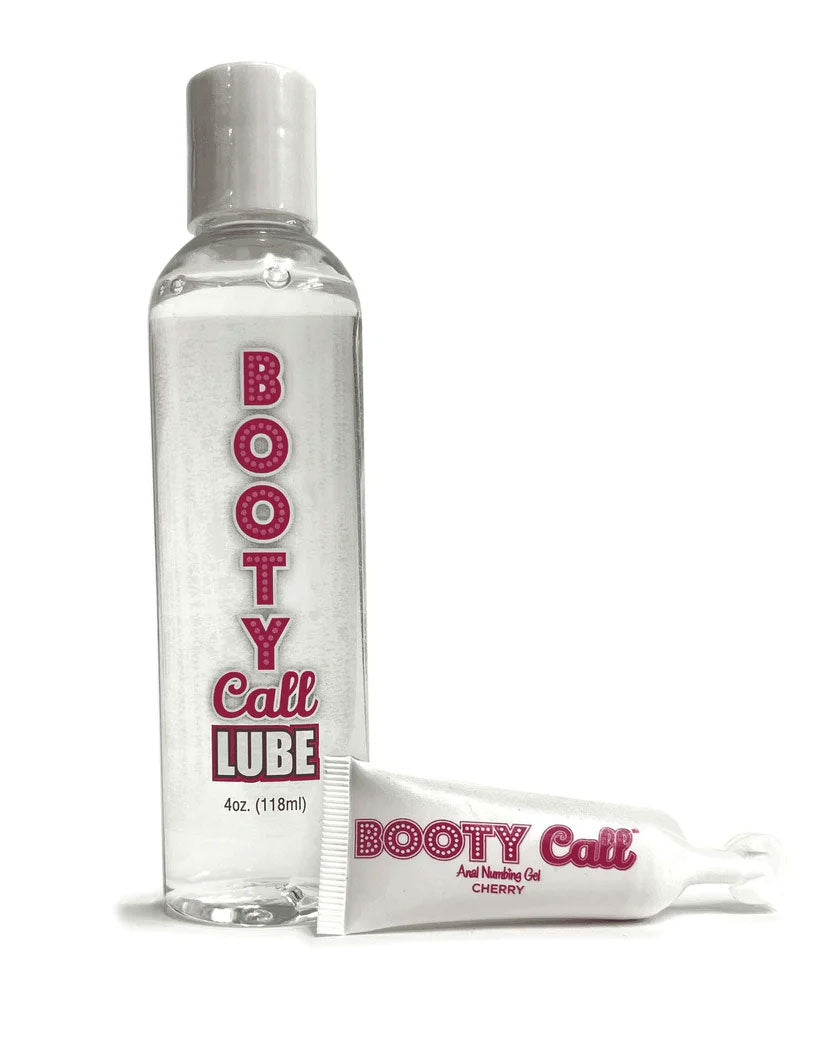 Booty Call Lube Duo (Cherry) – Anal Lubricant and Numbing Gel Set 118ml