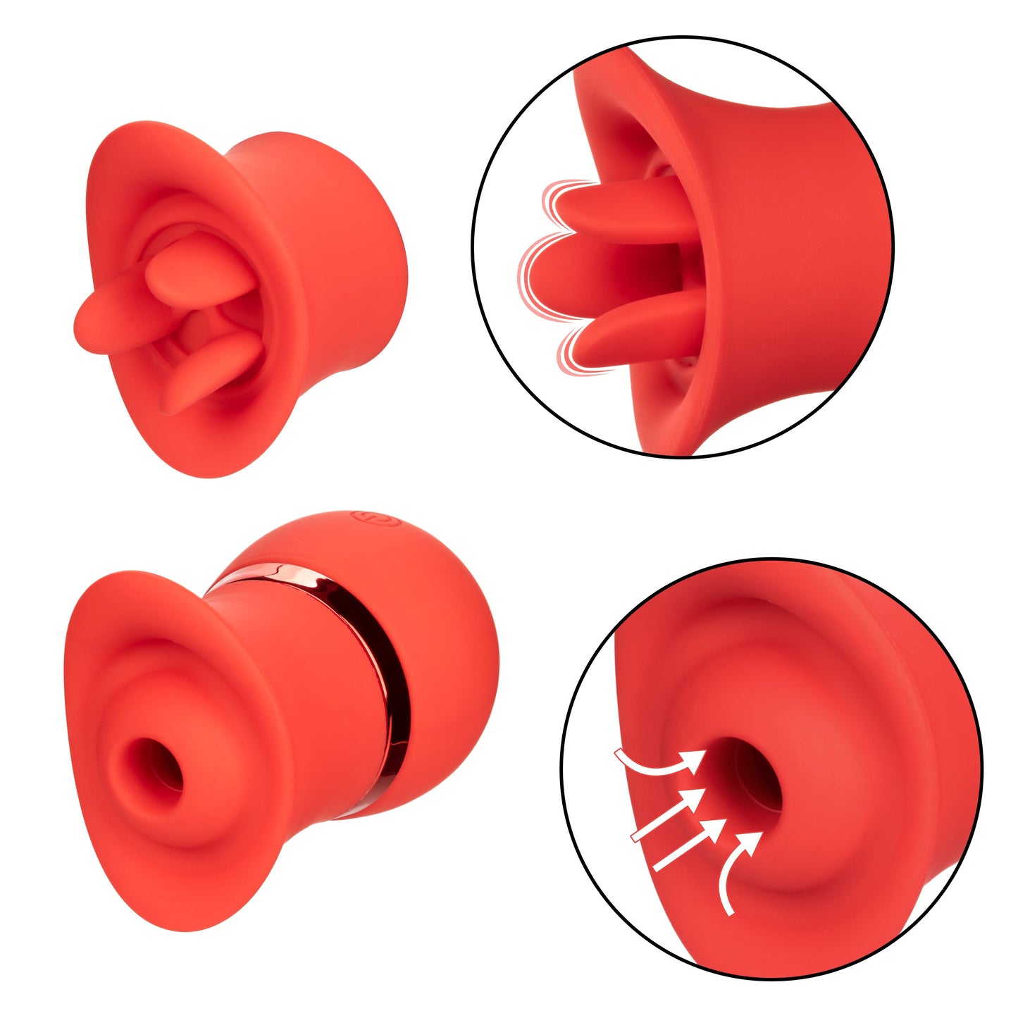 French Kiss Suck & Play Interchangeable Set – 12 Function Vibration and Suction Toy