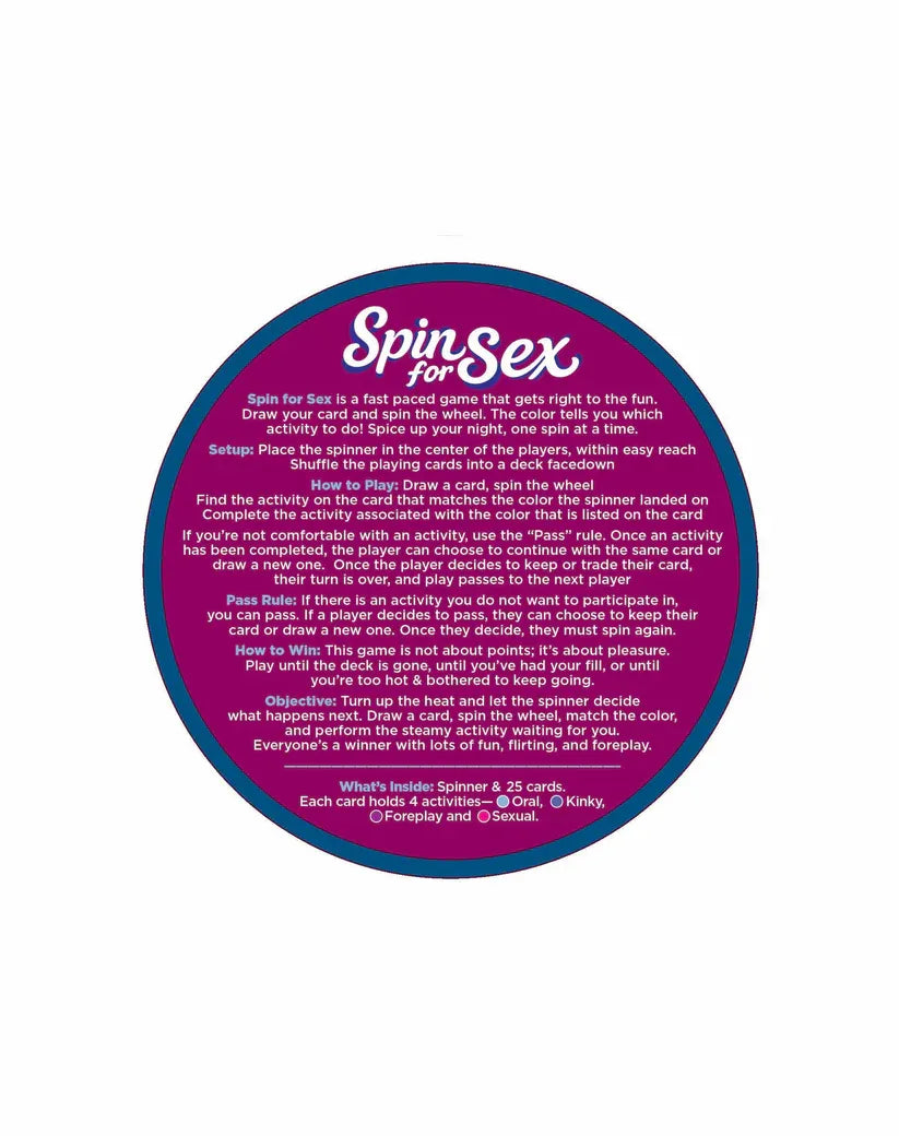 Spin For Sex Game – Intimacy and Excitement Bedroom Game