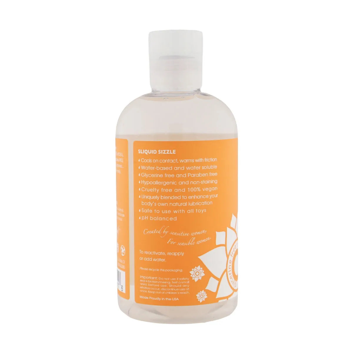 Sliquid Naturals Sizzle – Water-Based Stimulating Personal Lubricant 255 ml
