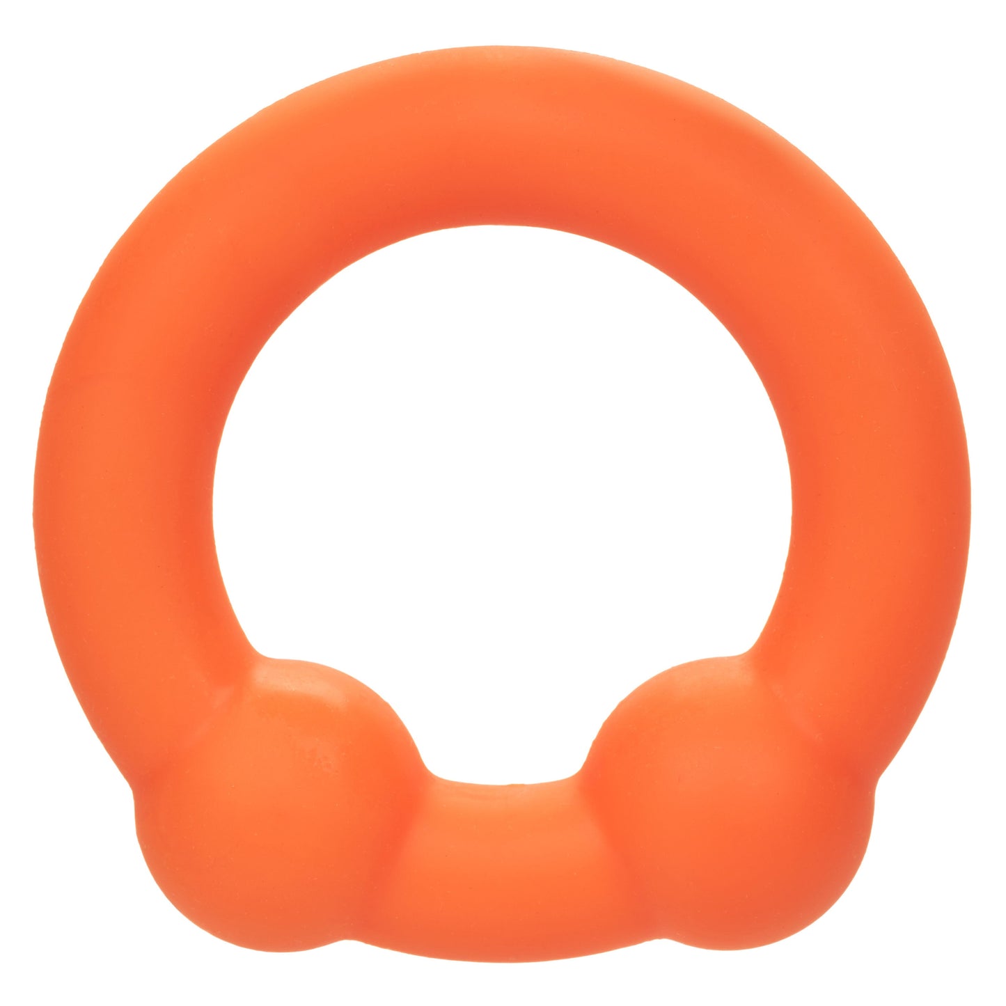 Alpha Liquid Silicone Dual Ball Ring Orange Ultra Stretchy Enhancer Ring