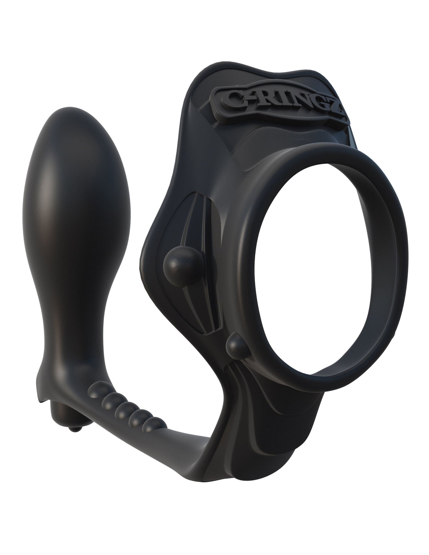 Fantasy Silicone Rock Hard Ass Gasm Performance C-Ring Black