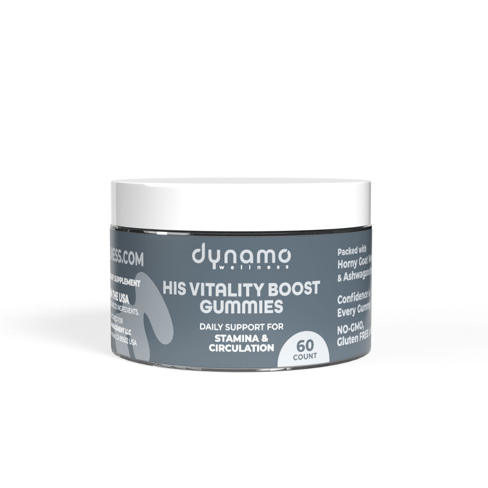 His Vitality Boost Gummies – Male Enhancement Supplement with Botanicals and L-Arginine