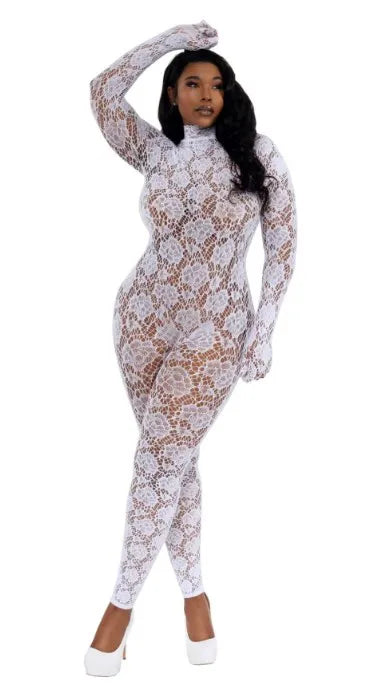 Gloved Bodystocking Dmnd – Nylon Spandex Bodystocking