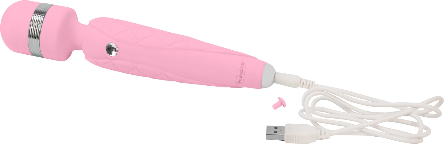 Pillow Talk Cheeky Wand – Luxury Wand Vibrator with Swarovski Crystal