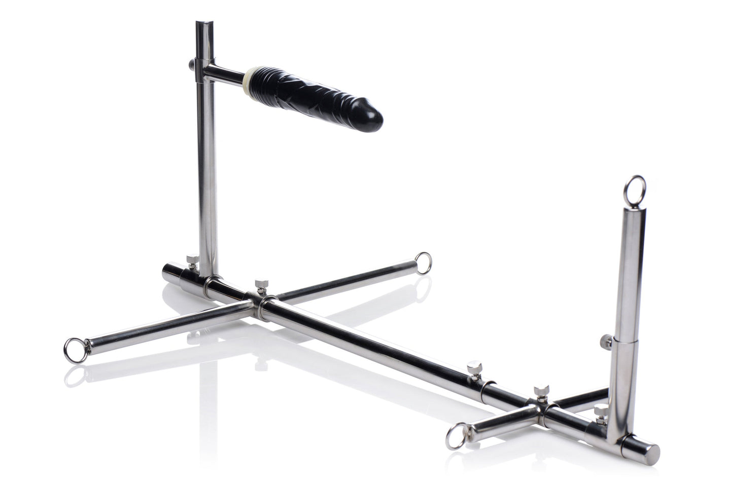 Master Series Imprisoned Metal Stockade with Dildo for Adventurous Couples