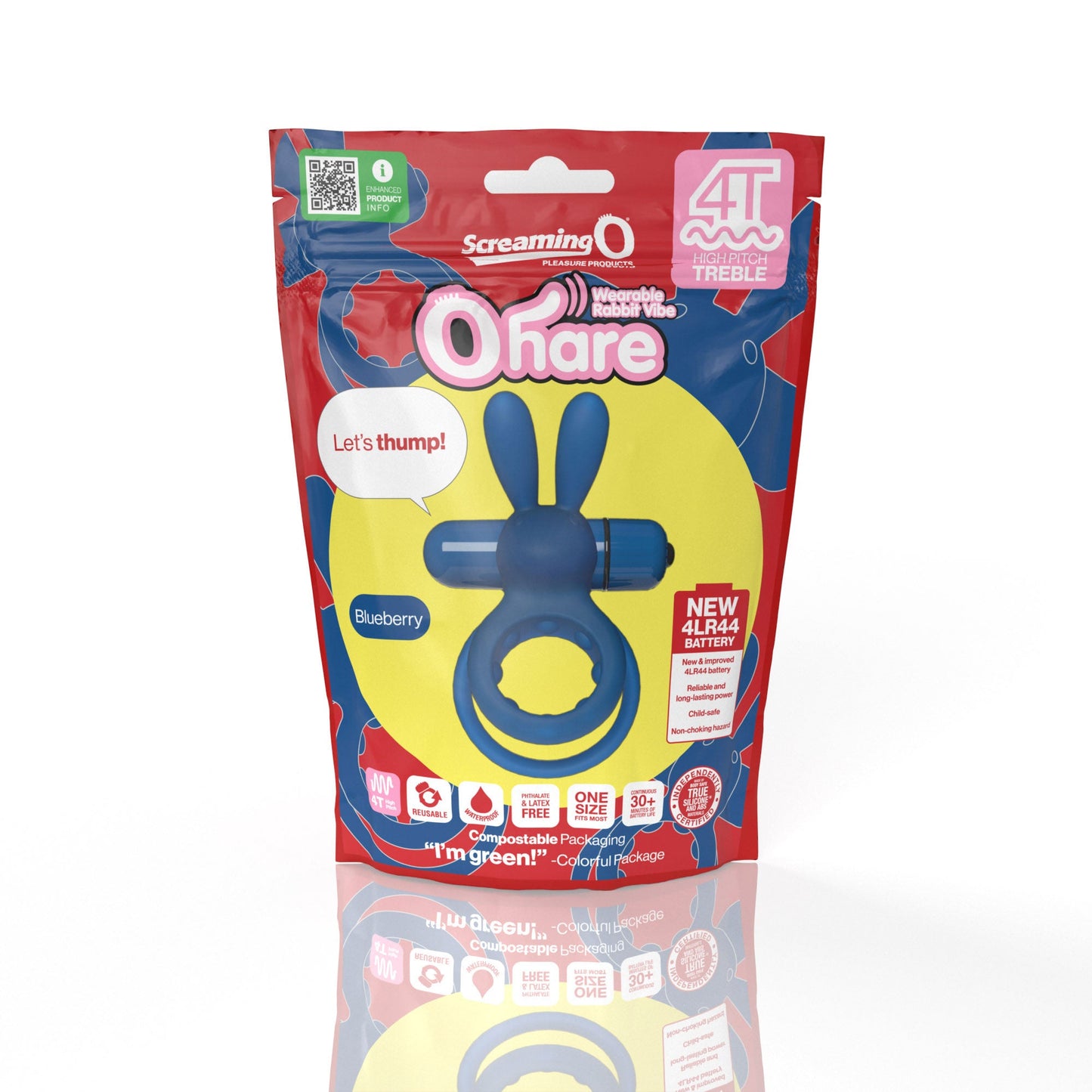Screaming O 4T Ohare Blueberry – Targeted Treble Vibration Stimulation