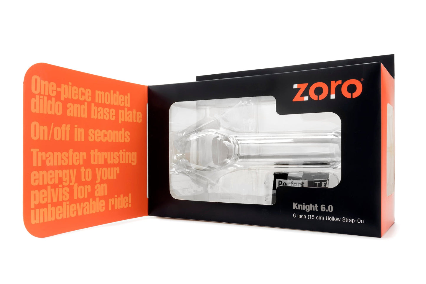 Zoro Knight 6 Inch Clear Strap-On