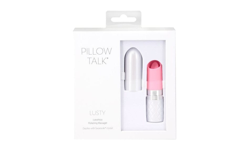 Pillow Talk Lusty Flickering Massager Pink Clitoral Vibrator