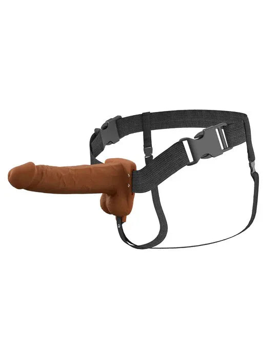 Fantasy X-Tensions Elite (Light) – 7 Inch Vibrating Hollow Silicone Strap-On