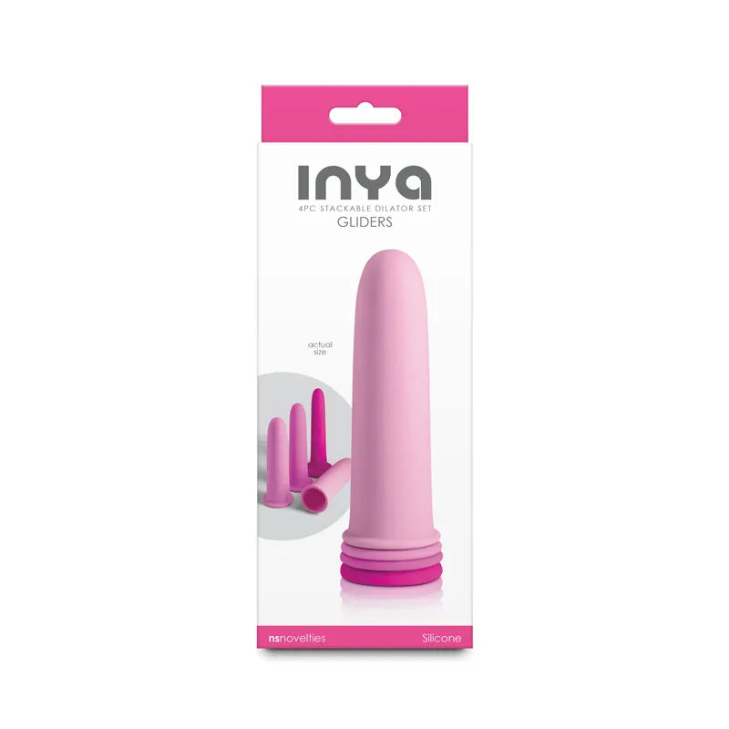 Inya Gliders (Pink) – Silicone Dilator Set with Stackable Sleeves