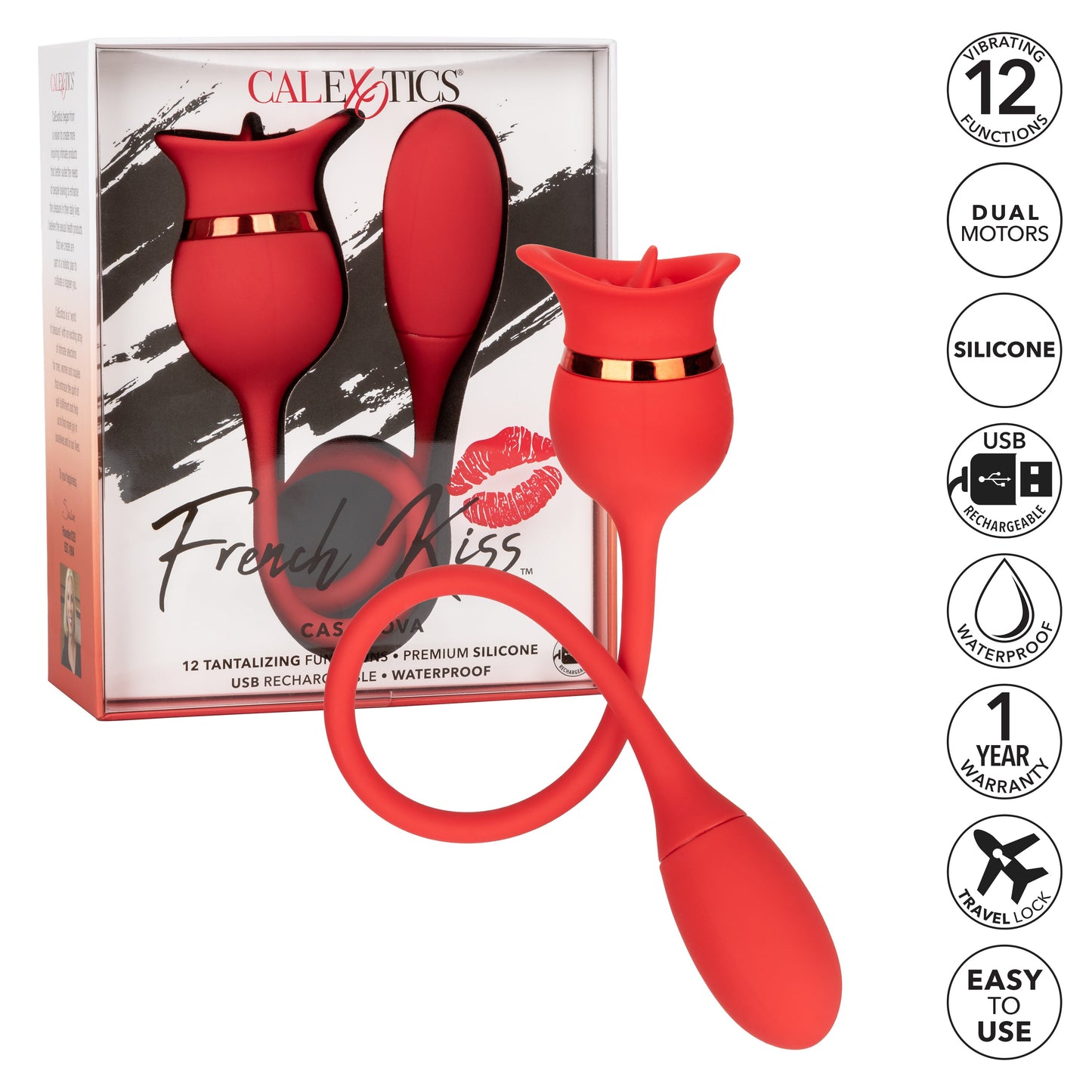 Casanova French Kiss – Dual Motor Vibrating Bullet Teaser Vibrator
