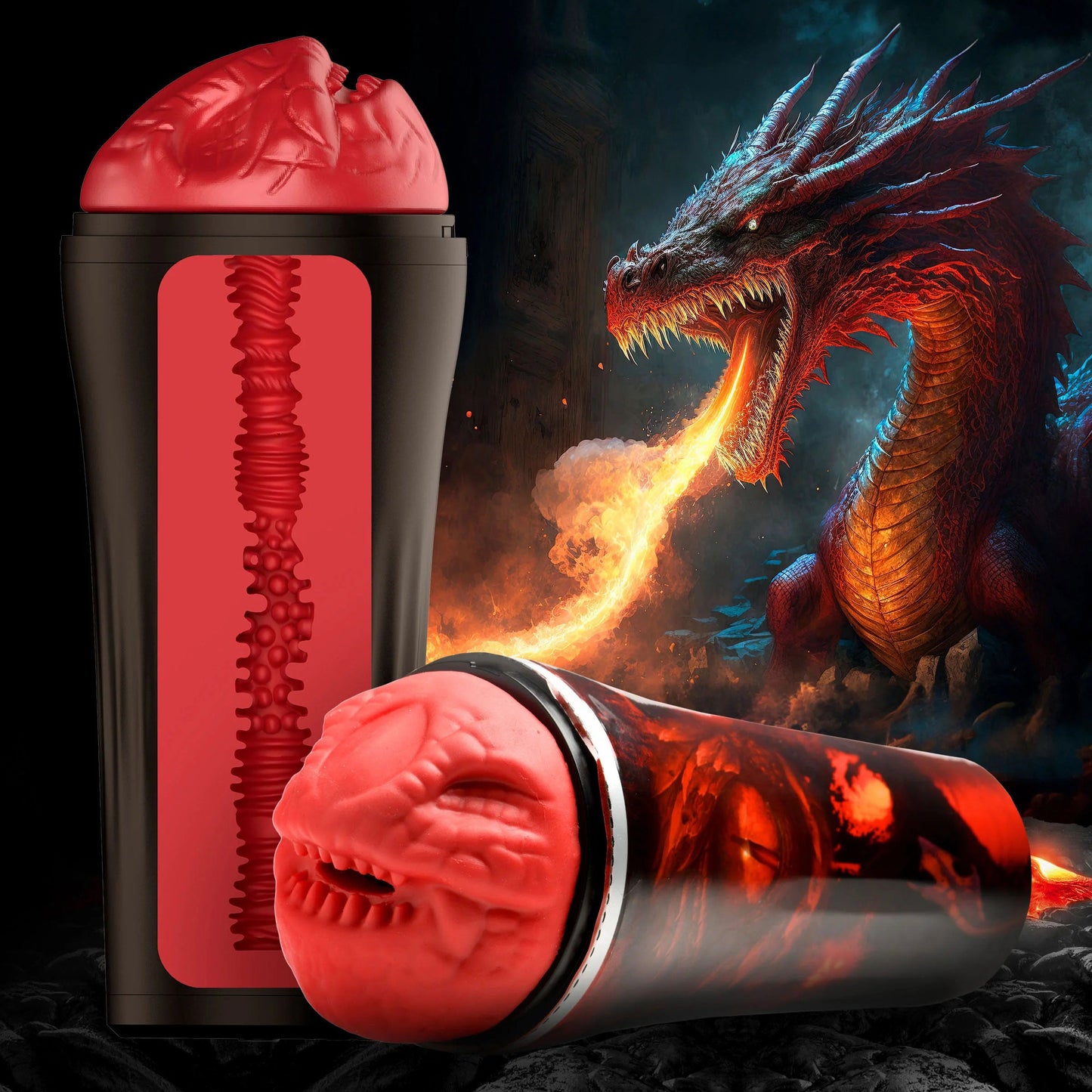 Creature Cocks Dragon Snatch (Red) – Scaly Masturbator