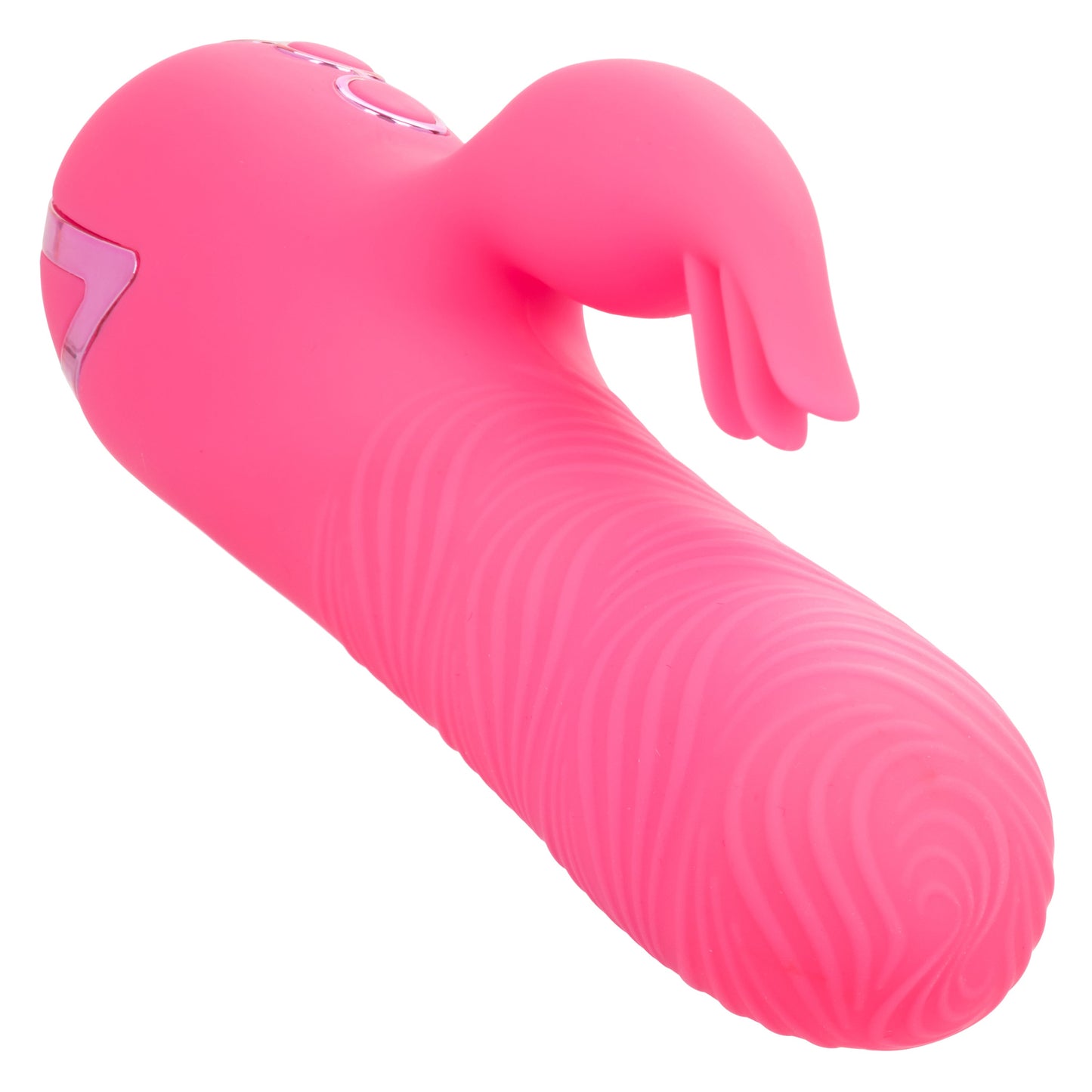 California Dreaming Sacramento Sweetie Pink Dual Stimulator with Rotating Beads and 10 Vibration Modes