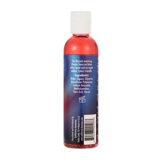 Razzels Warming Lubricant – Kissable Cherry Flavored Lubricant 4 Oz Bottle