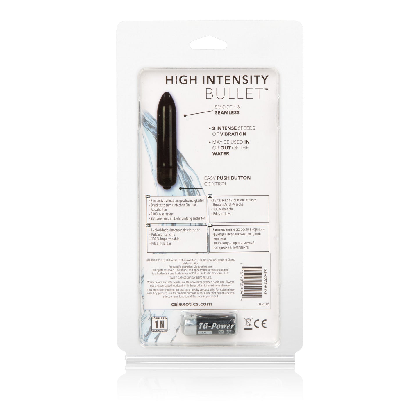 CalExotics High Intensity Bullet (Black) – Waterproof Compact Vibrator