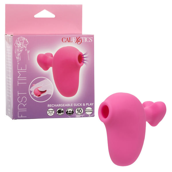 First Time Rechargeable Suck and Play (Pink) – Petite Handheld Massager