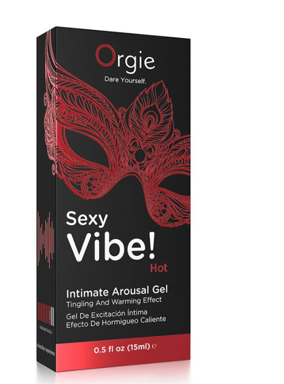 Orgie Sexy Vibe Hot Intimate Warming Arousal Gel 15ml Gel